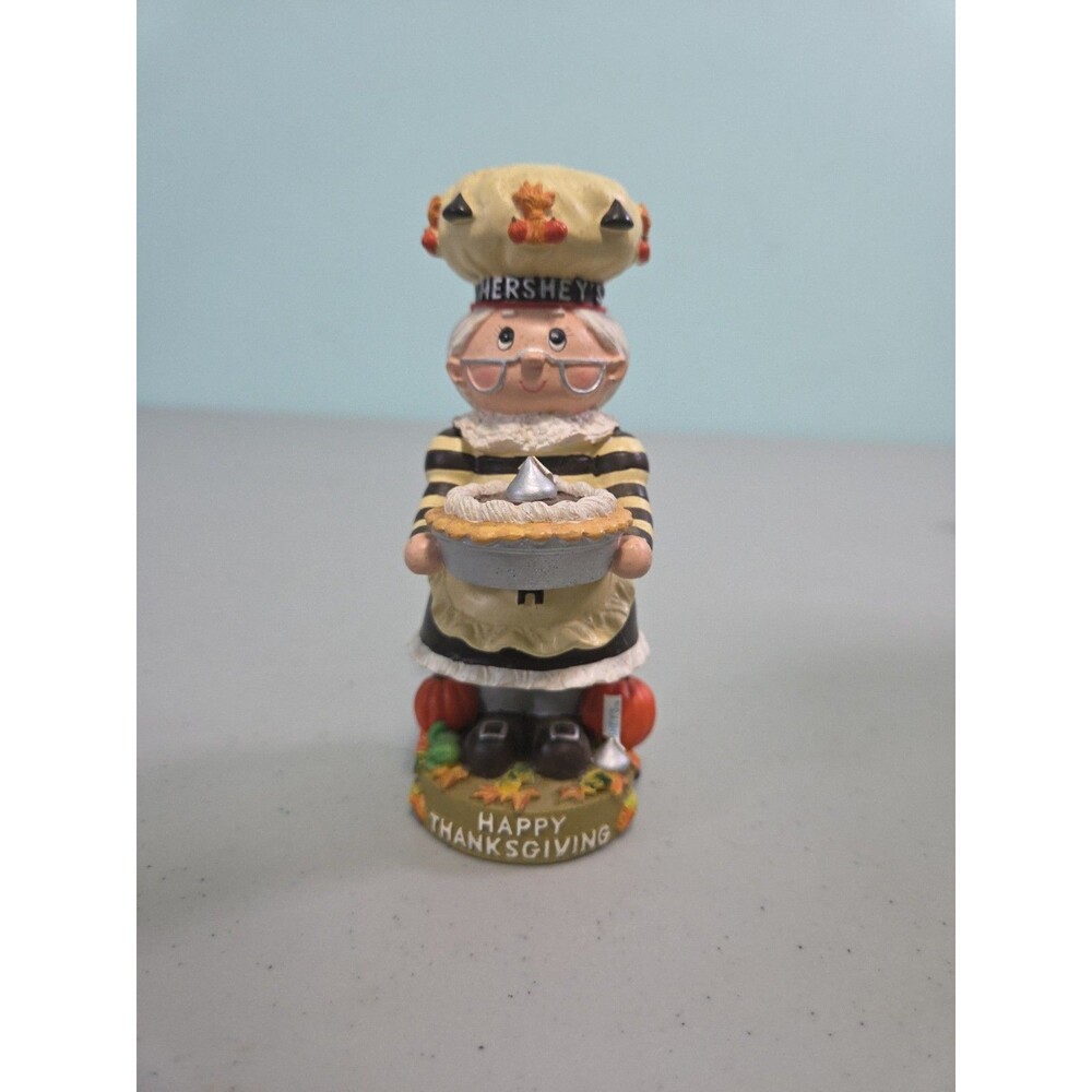 Kurt Adler Hershey's Figurine Happy Thanksgiving 2001 Chocolate Pie